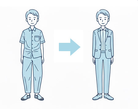 清潔感のある服装